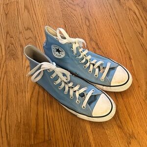 Converse Sky Blue High-Tops with White Accents